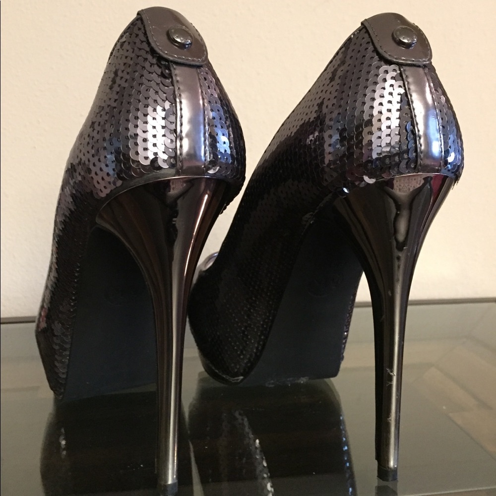 Michael Kors Josie peep toe sequins platform pump - Picture 3 of 7